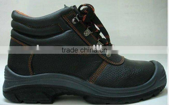 fashion high heel men leather safety shoes split leather