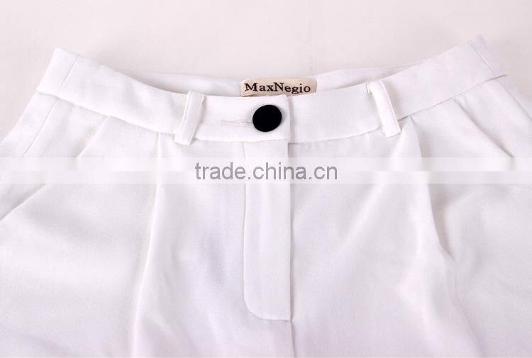 guangzhou garment factory formal casual wear high end ladies fashion pants 2016