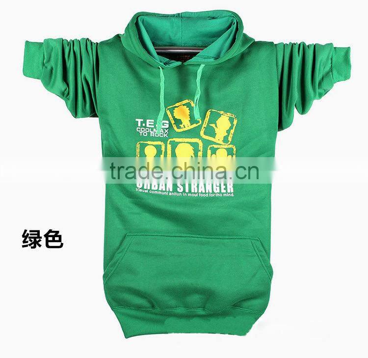 Boys 100% cotton printing pullover hoodie boys hoodies cheap with hood design