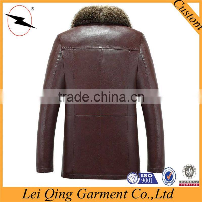 New fashion real black fur jackets for men