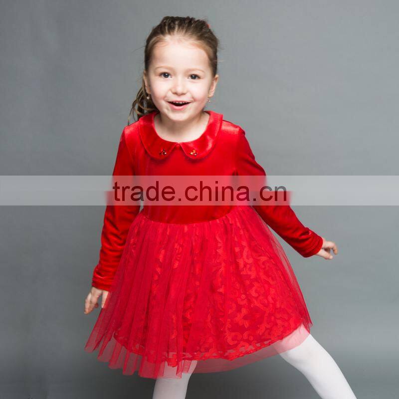 2017 Girls Casual Frock Designs For Party Kids Clothes Of 2pcs Set Including Sleeveless Dress And Shirt