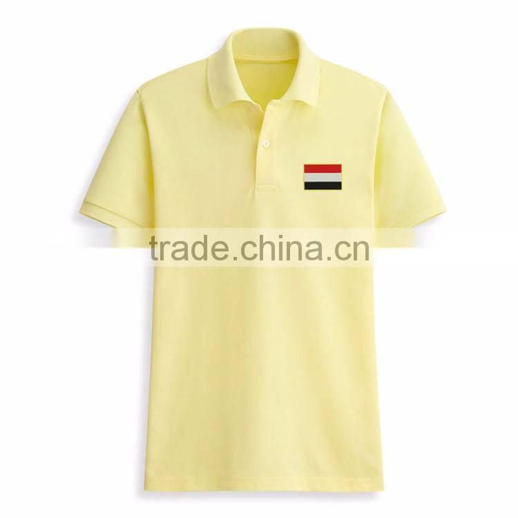 Embroidery Flag Bulk Polo Collar Design 100 Cotton Most Popular Color T-shirt