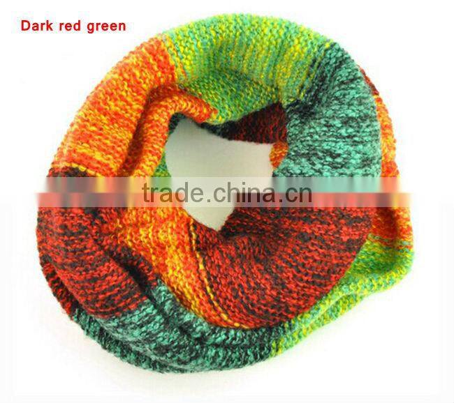 moq.1pc high quality 5 color choice fashion stitching neckwear lovely magic muffler scarves