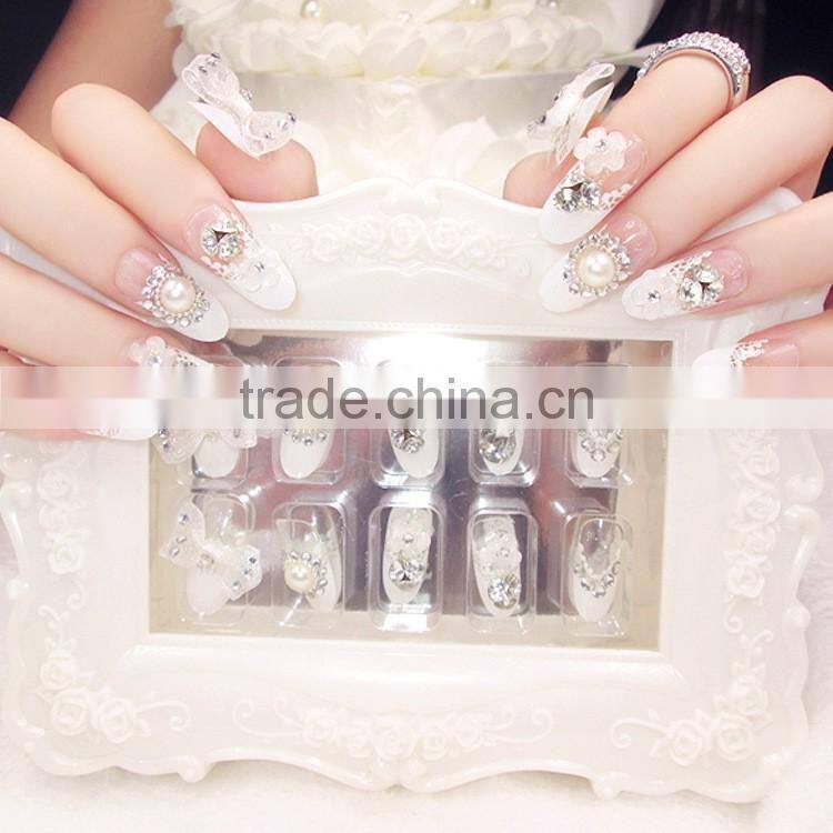 Self-adhesive Nails Glitter Tips With Glue Rhinestone Nails