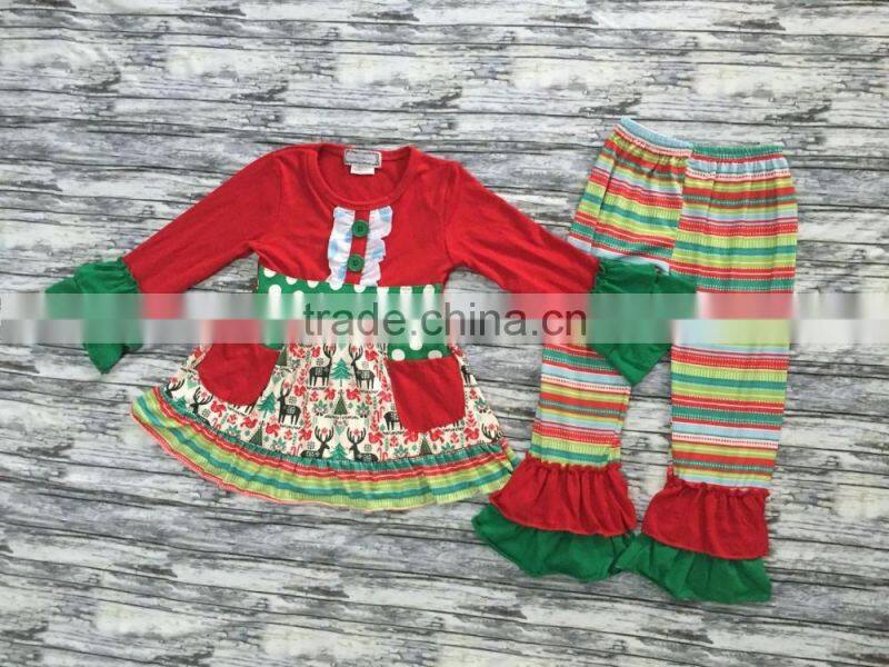 Wholesale New Clothing Sets For Kids Girl boutique Clothing Sets cute baby Christmas outfits