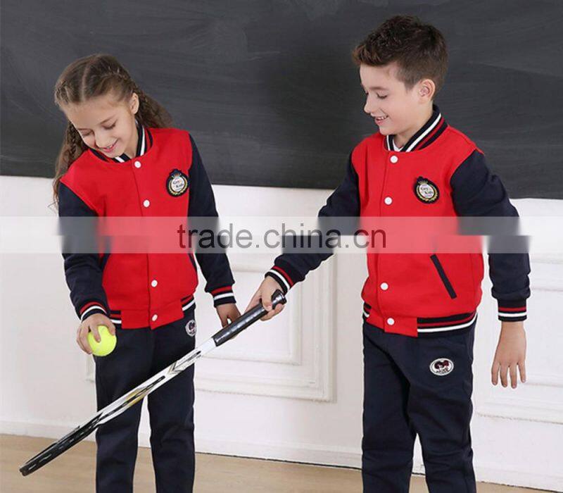 New design track suit for boys and girls ,school kids track suit
