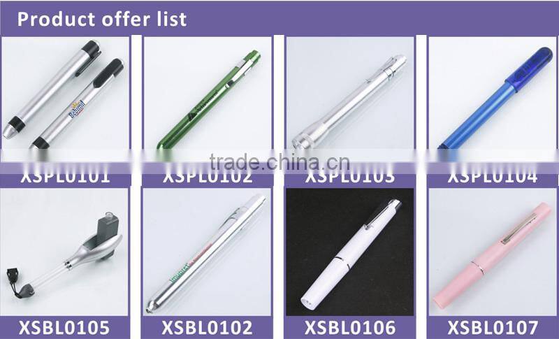 2015 unique plastic flashlight pen for wholesale for doctor