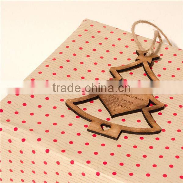 Personalised Rustic Wooden Christmas Tree Gift Tags. Vintage Decorations