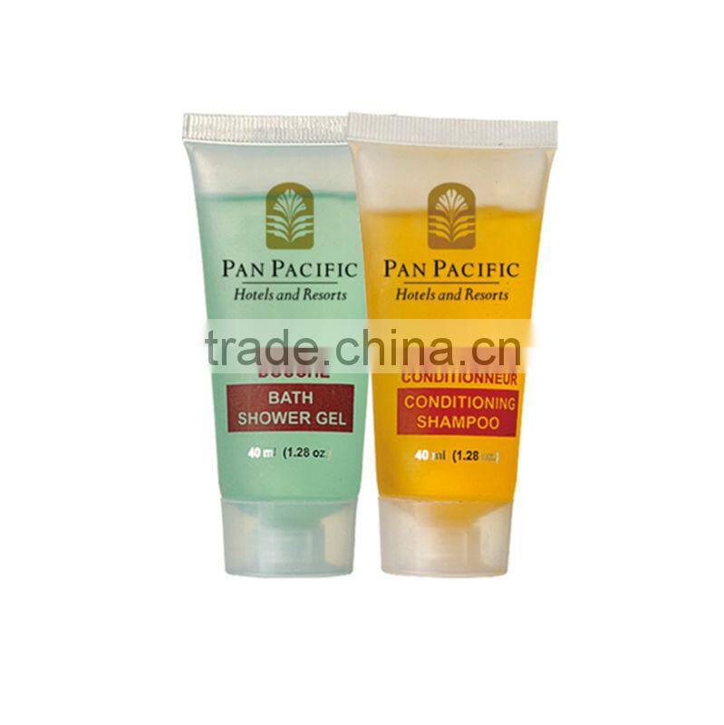 Hot sales high qulity hotel Cosmetic /hotel amenity/shampoo/shower gel tube