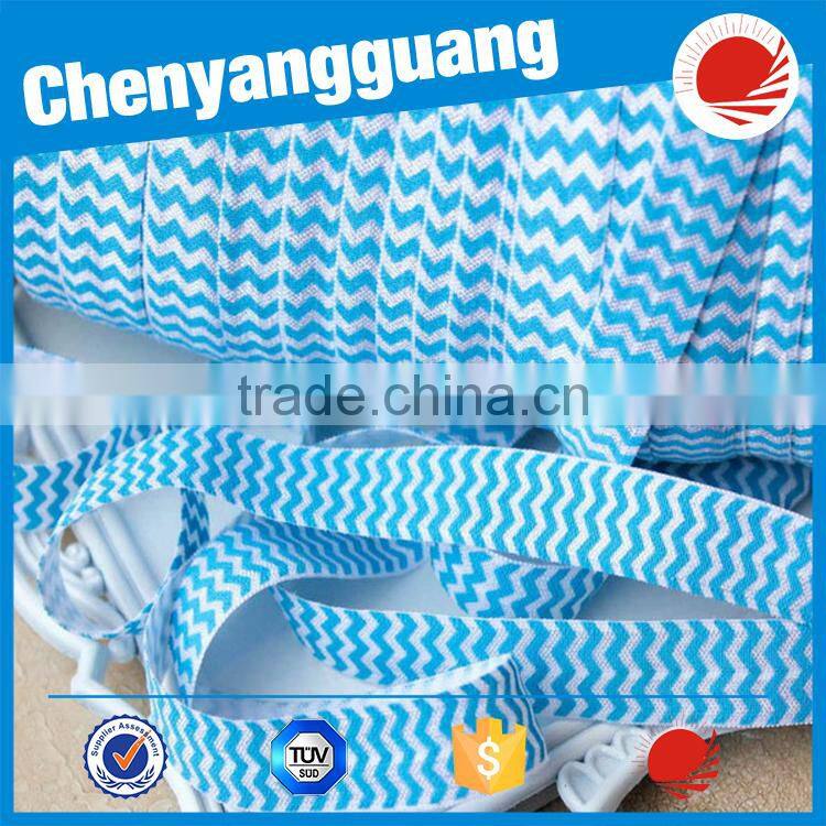 2017 New Design CYG Flat Customized Printed Elastic Webbing