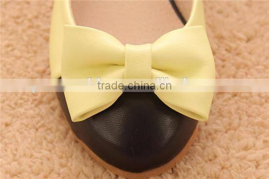 Antique PU butterfly shoe bow tie and buckles