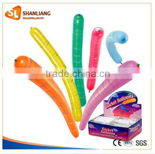 Rocket flying Latex Balloon, Long Balloon for Children Toys