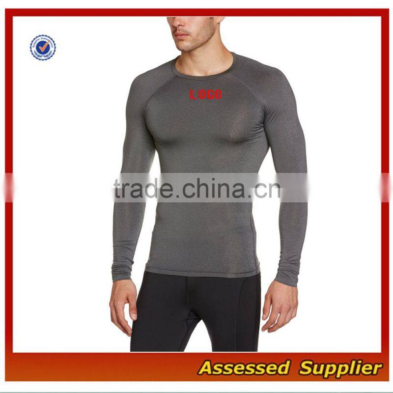 Custom Mens Running Long Sleeve Compression Base Layer Shirts MLL741