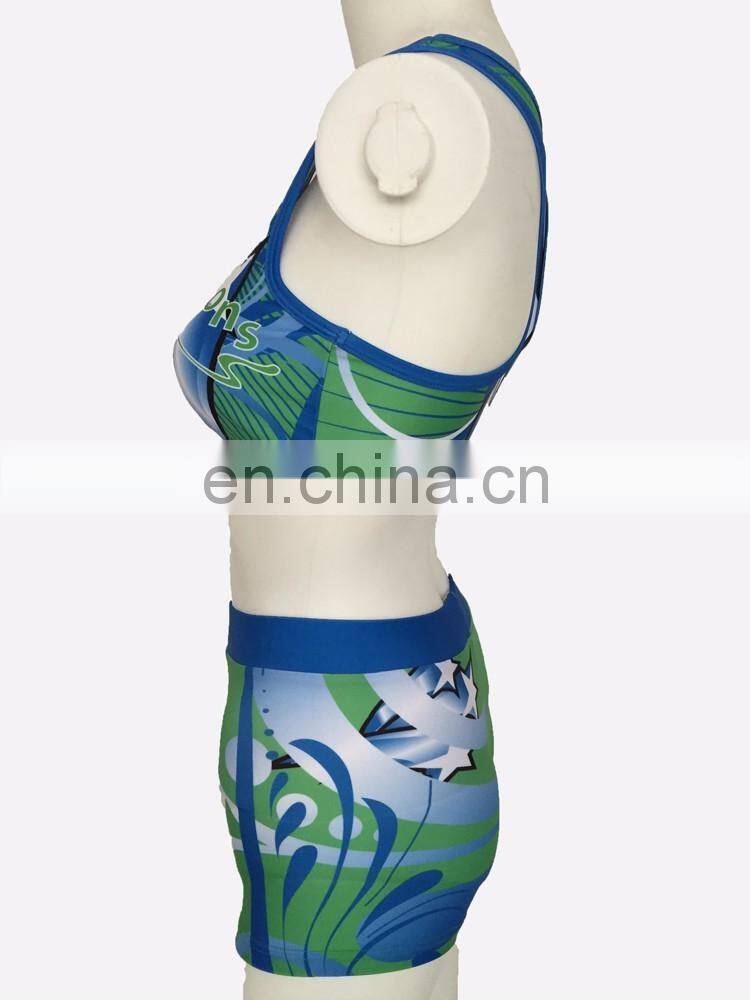 New Fashion Hot Sale Girls Cheerleading Uniforms Customzied Logo Cheerleading Uniform