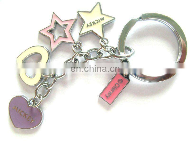 metal flower keychain