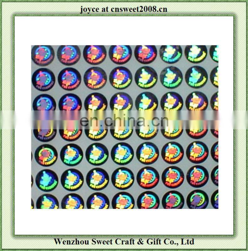 high quality hologram labelsticker /laser sticker