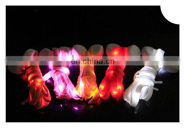 Wisdom Victory 2015 Flashing Nylon LED Shoelaces Light Up Glow Waterproof Shoestring for Disco Party