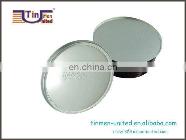 Nice big volume round tin can for cookie chocolate cake