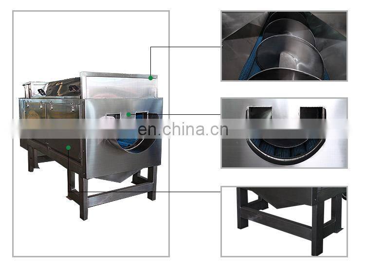 Powerful one process brush vegetables fruits cassava peeling and washing machine