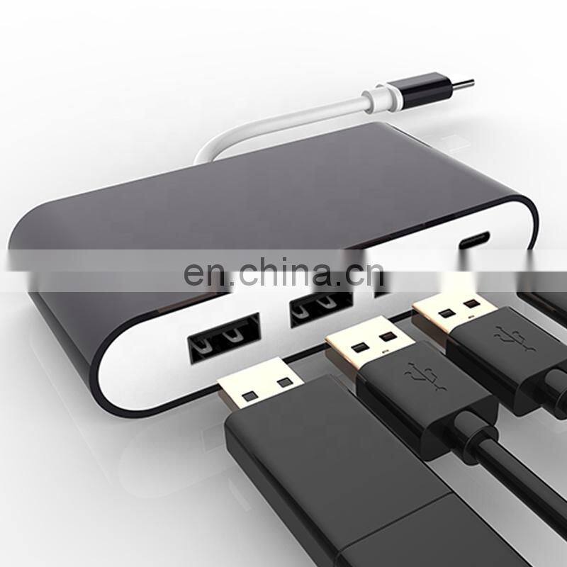 multi-function 4 in 1 laptop usb2.0 adapter type c