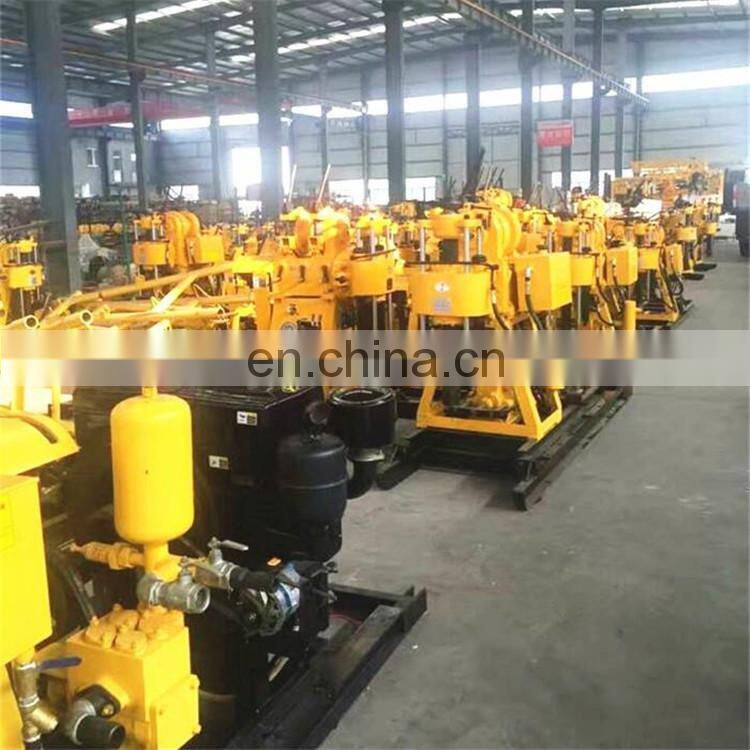 200m depth water well drilling rig with tricycle move fast