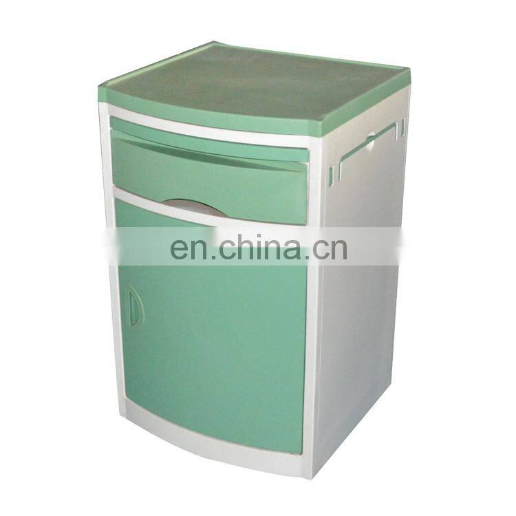 Plastic Abs Material Hospital Furniture Type Hospital Bedside Cabinet