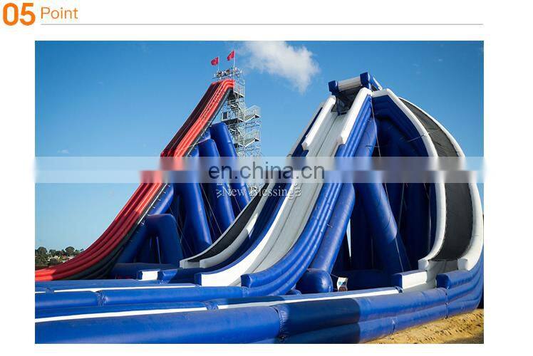 New freestyle design giant 18m'H tallest park inflatable water slide blower for adults and kids