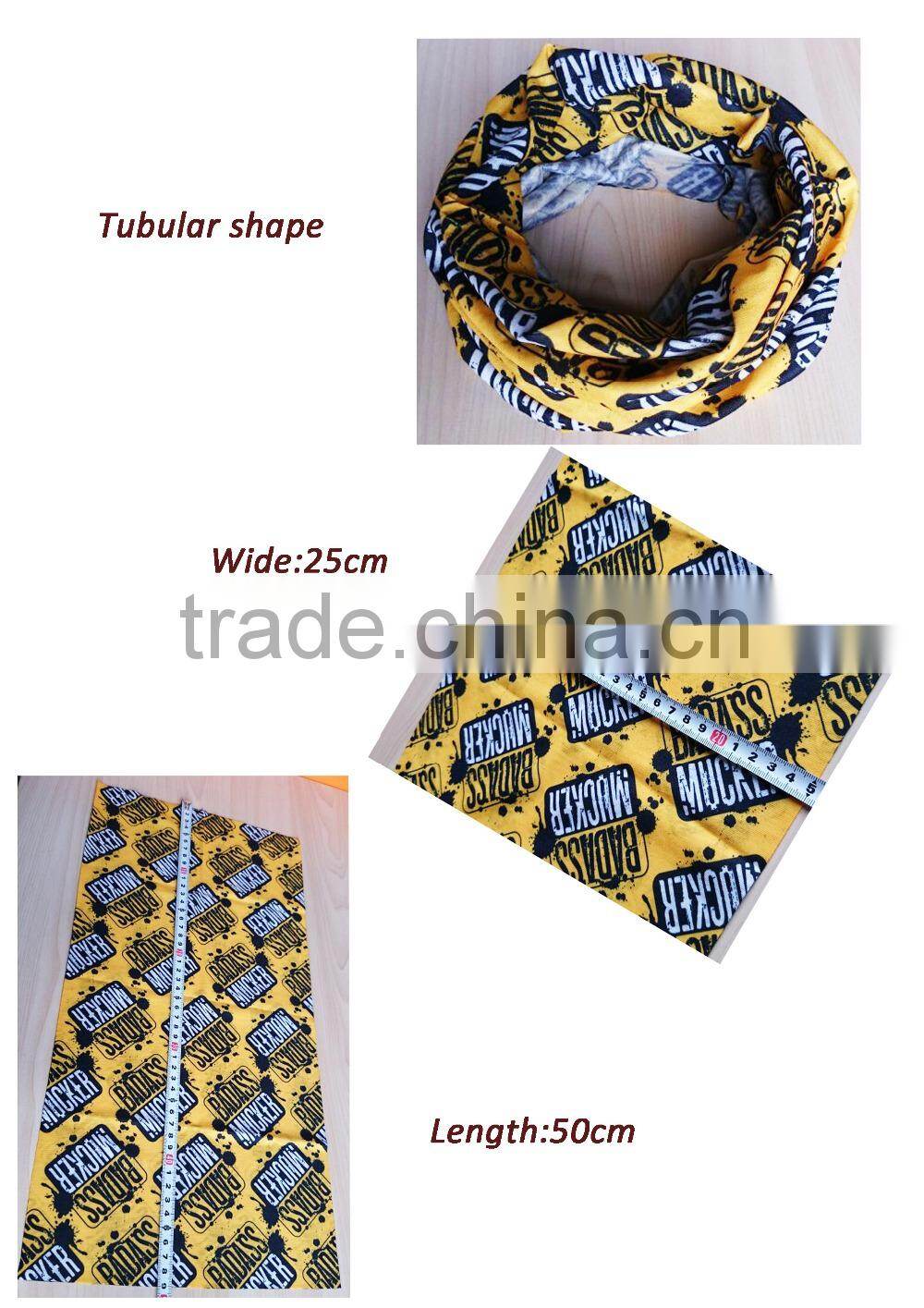 2016 Printed Dyed Customized Polyester Neckwrap/Bandana