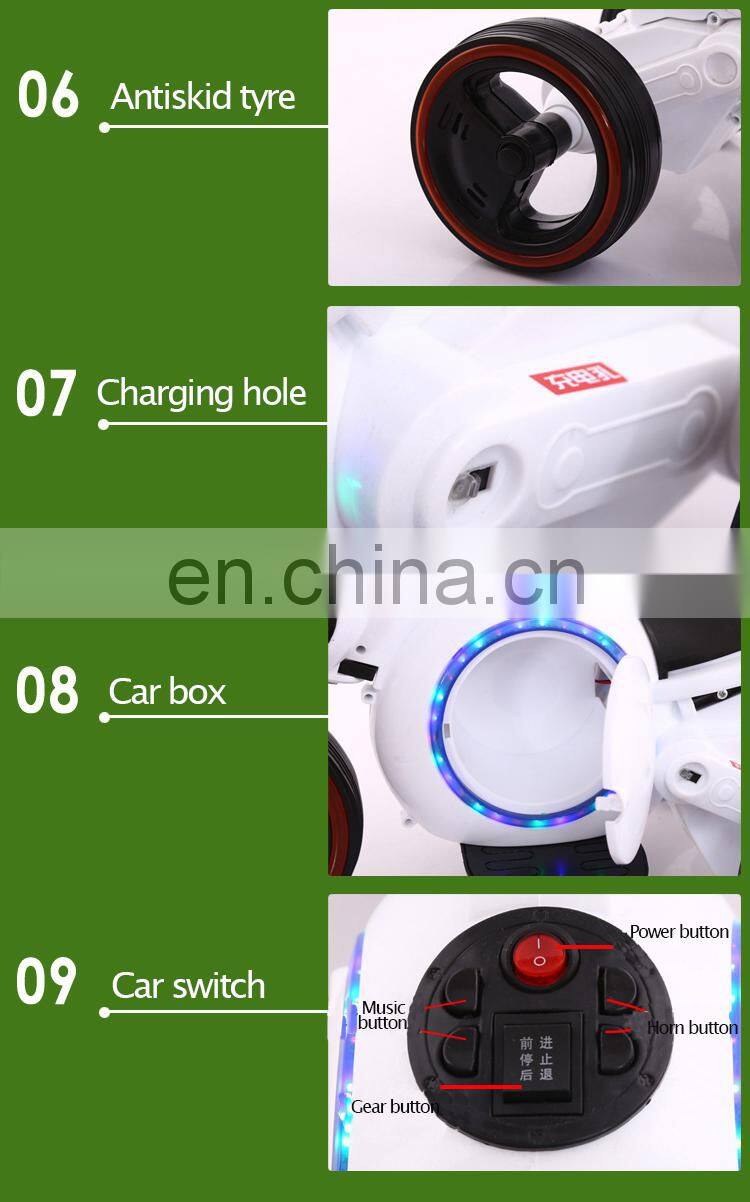 China Factory Wholesale Plastic Baby Motorbike 6v Children Toy Motorcycle For Kids