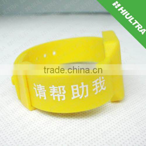 NFC Contactless rfid silicon bracelet for children tracking