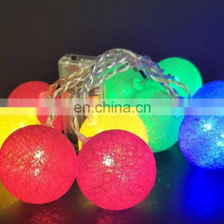 2019 hot sale Garden decorative 20L LED cotton ball string lamps led decorative Lights
