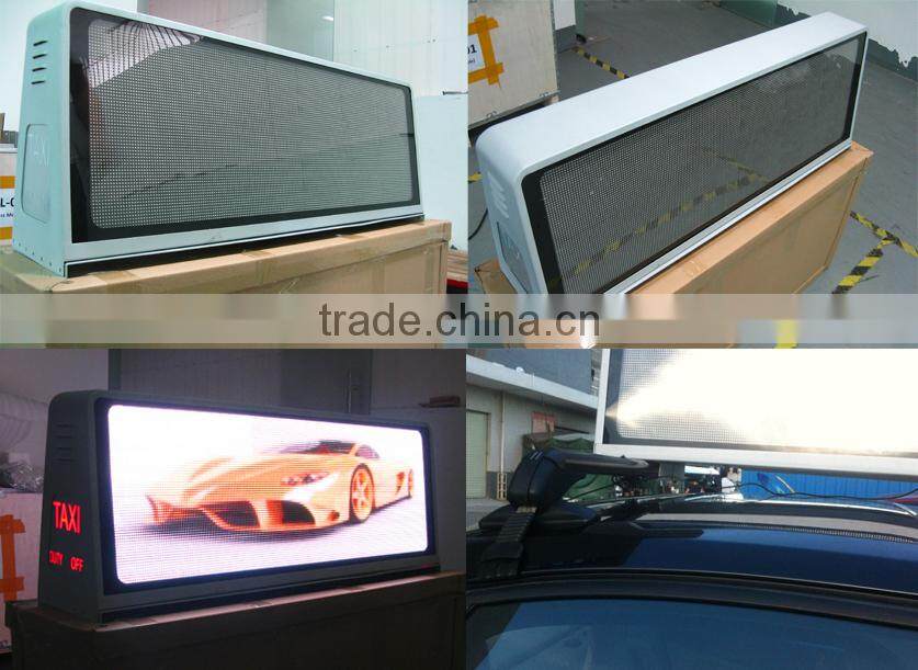 Ali Trade Assurance 2015 new wireless 3G WIF GPS P5 taxi topper advertising, car wifi display, programmable led car sign