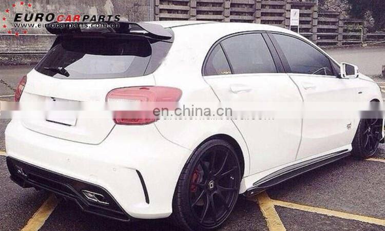 A45 rear spoiler for A-class W176 A180 A200 A250 A260 A45 R-style carbon fiber roof spoiler