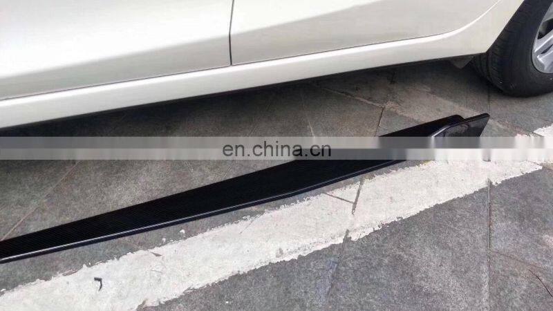 2pcs 120cm universal modified car side skirt changzhou factory bright black