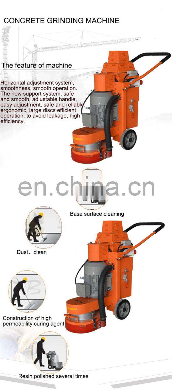 Terrazzo grinding machine concrete floor grinder popular