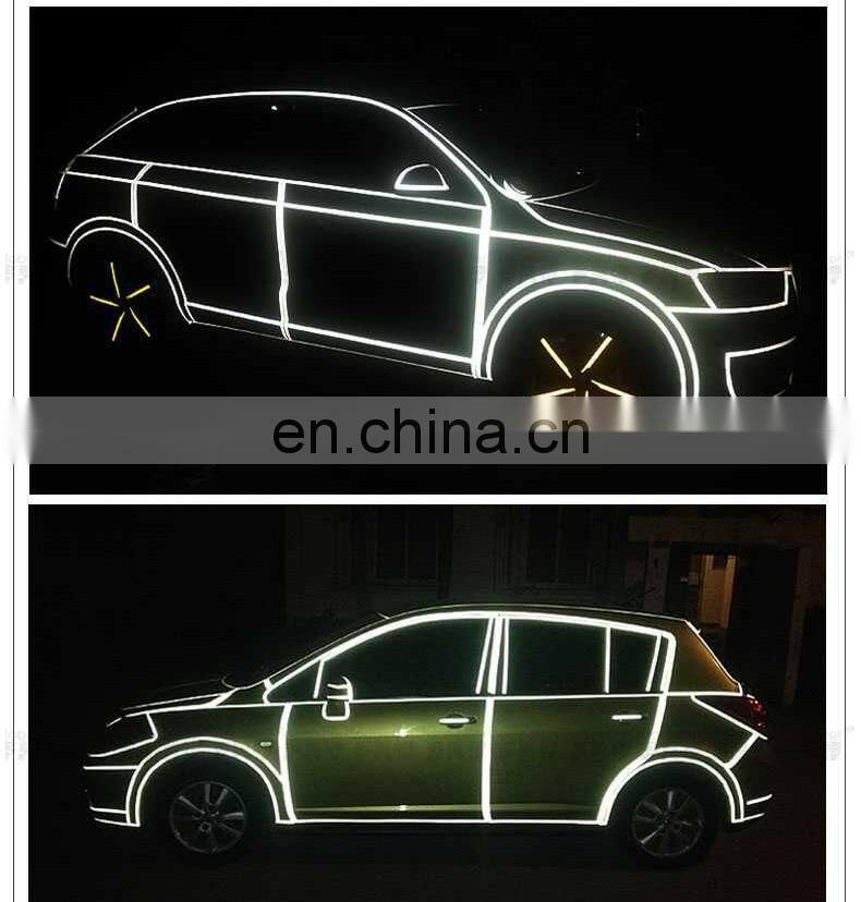 Car decoration 1.5cm x 45.7M Motorcycle Reflective Tape Stickers Car Styling For Your Cool Car DIY