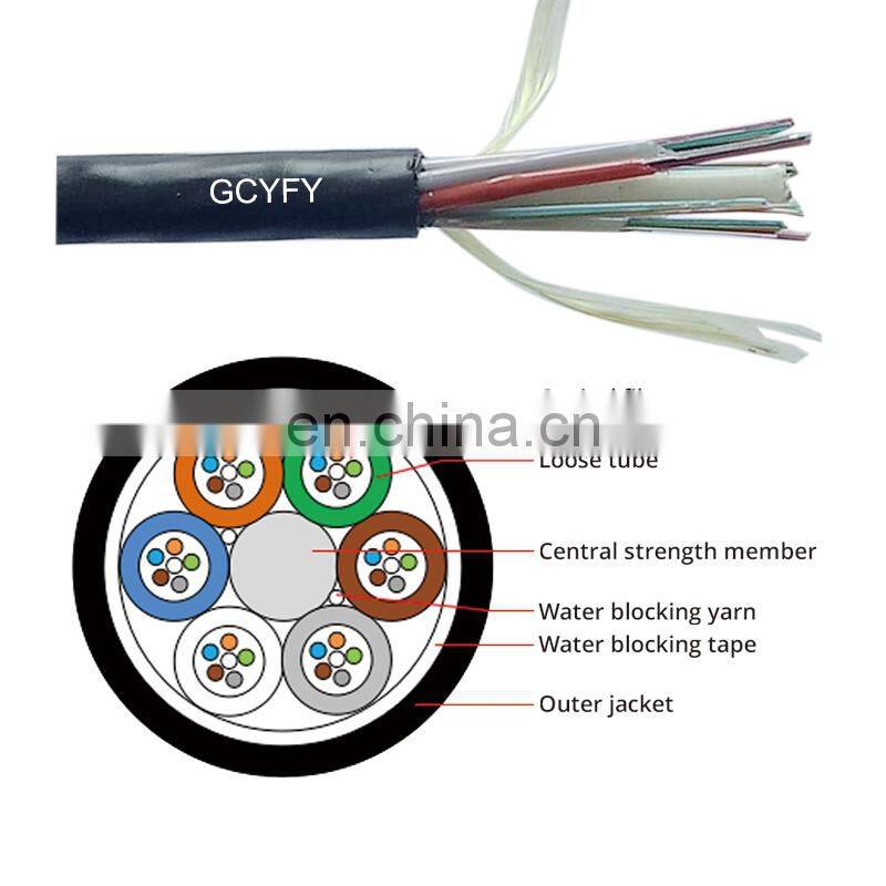 New G652D 60core GCYFY JET air blow chromatic technologies fiber optic cable single mode fiber optic cable price for 1km