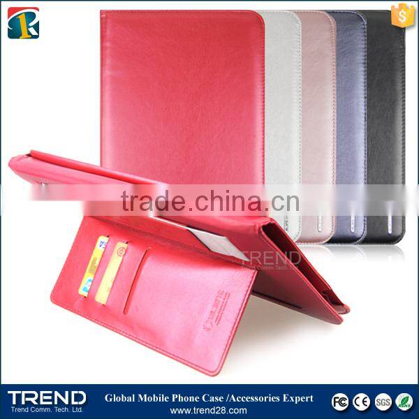 china supplier kickstand folding leather case for samsung tab 3
