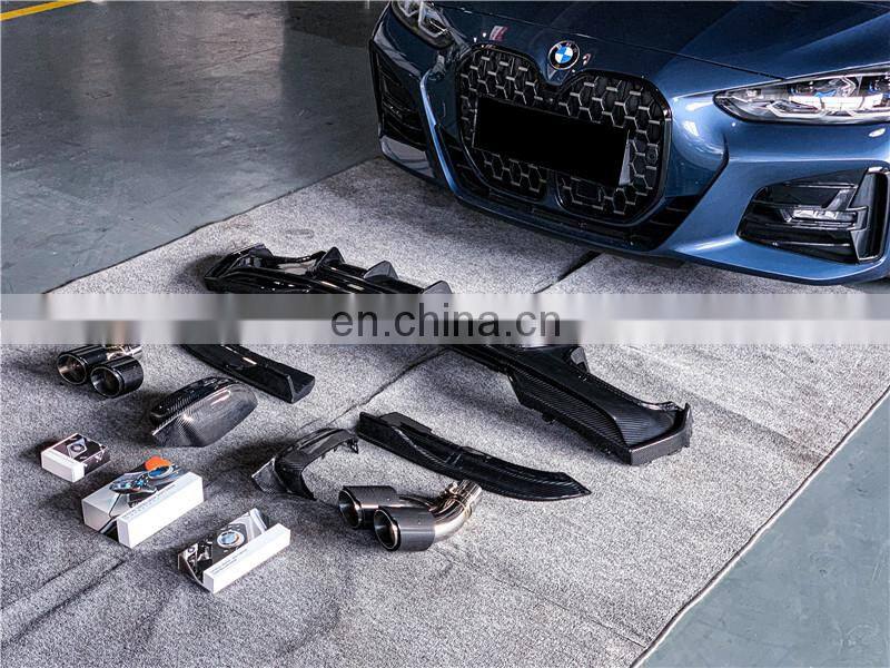 Runde Newest G22 For 2021 BMW 4 Series Carbon Fiber Front Lip 425i 430i Modified Dry Carbon Rear Lip