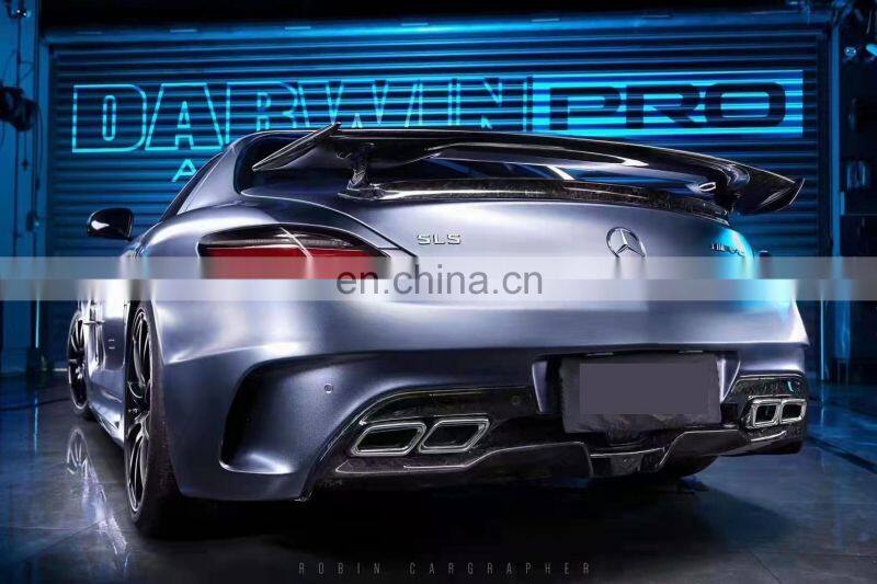 Runde Resin Or Half Carbon For Mercedes-Benz SLS AMG R197 Black Series Body Kit Front Bumper Side Skirt Rear Bumper Hood Spoiler