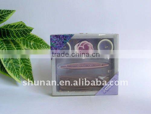 scented incense sticks/Cone incense/perfume sticks gift set with ceramic holder