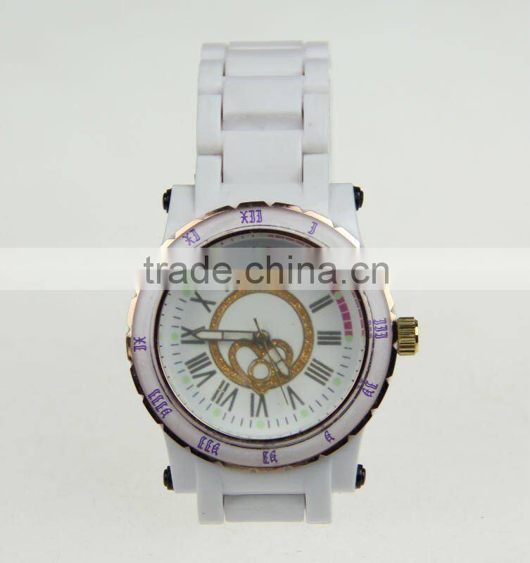 newest plastic watch, best polishing on bracelet