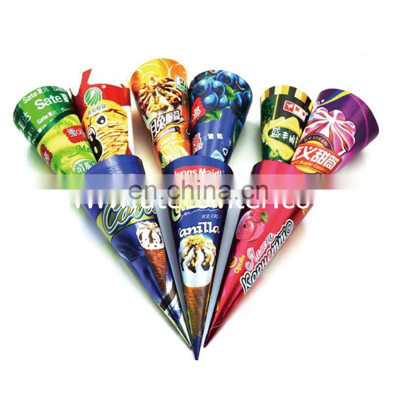 PCF220A CE Certificate Ice Cream Paper Cone Sleeve Wrapper Making Machine for Korea korean