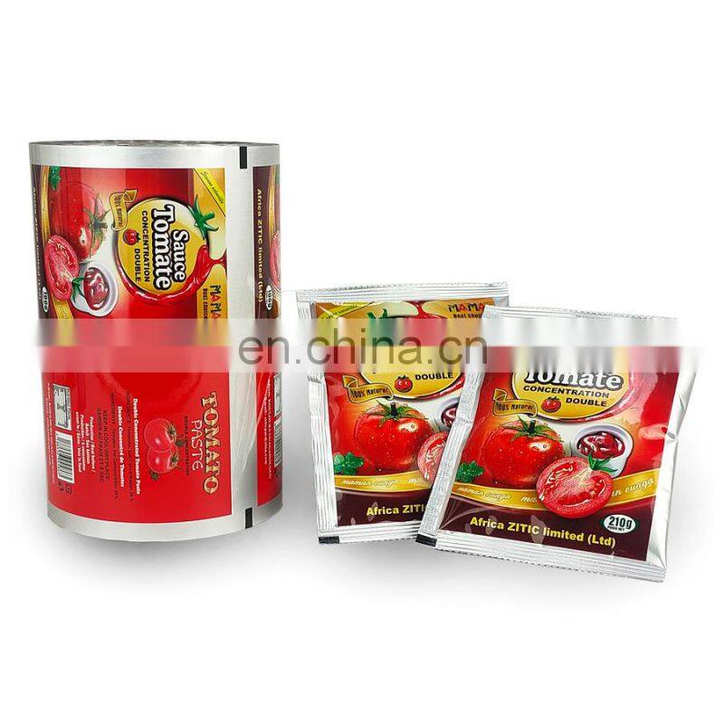 Custom Printed Food Packaging Potato Chips Nuts Snack Bag Heat Sealing Plastic Film Rolls Kemasan Roll Film Snack