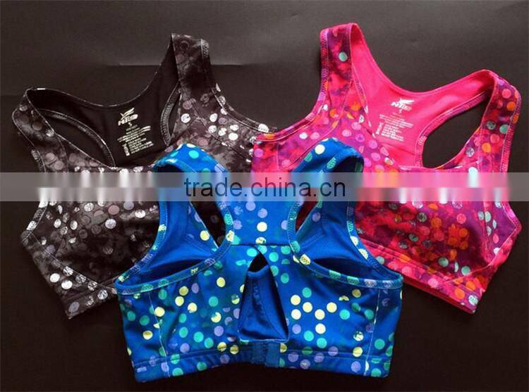 RUNN Track Suits Polyester Fabric High Impact Activity Sports Protect Bra
