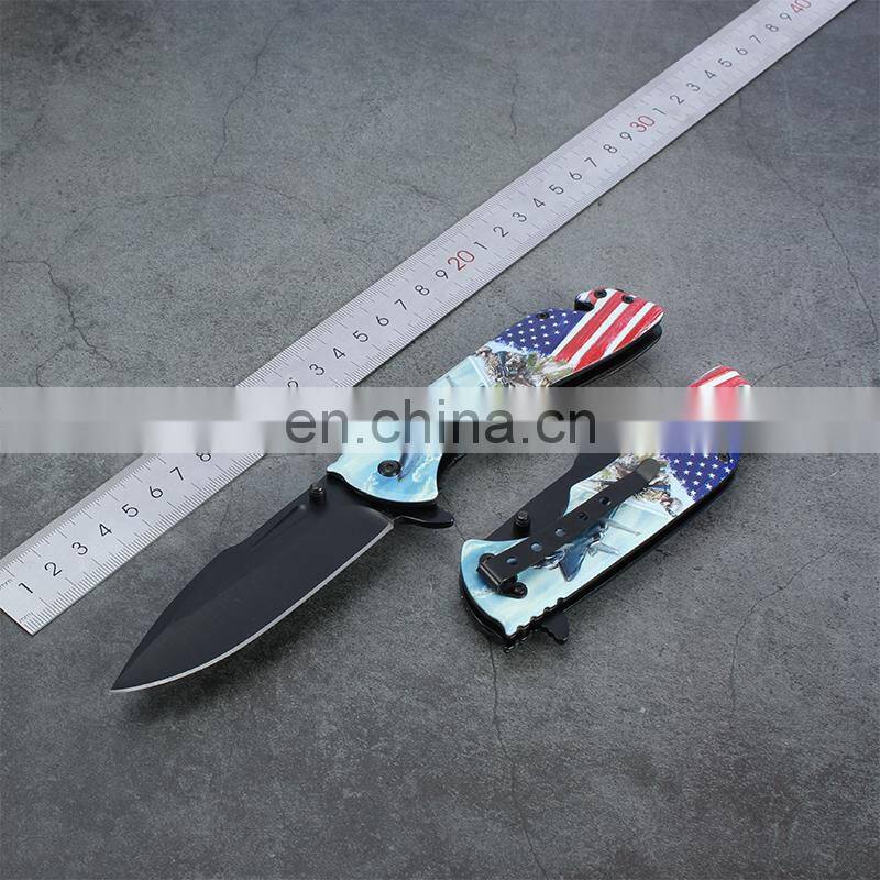 Aluminum handle 3Dprinting Outdoor Camping knives Rescue Pocket Folding knife