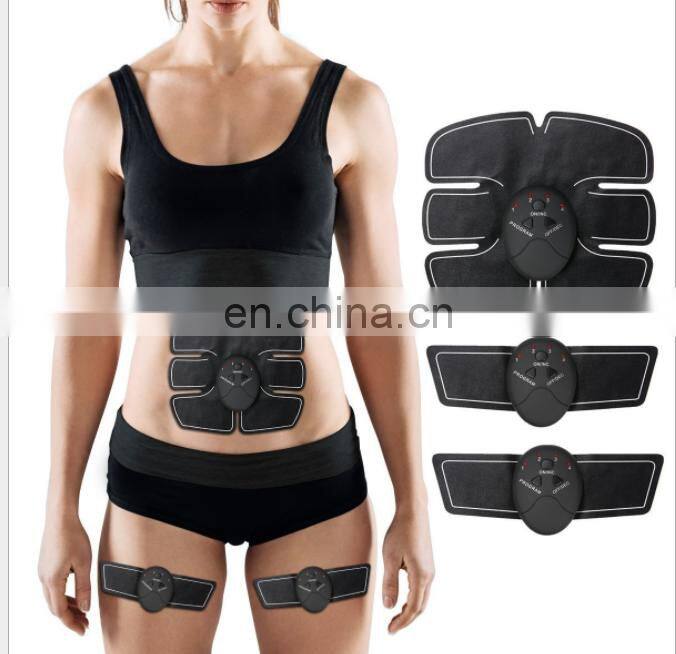 New EMS Wireless Electric Massager Abdominal Muscles Trainer Smart ABS Stimulator