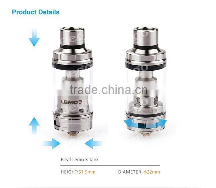 alibaba wholesale Original Eleaf Lemo 3 Atomizer/ Elego new items lemo 3 tank with fast shipping