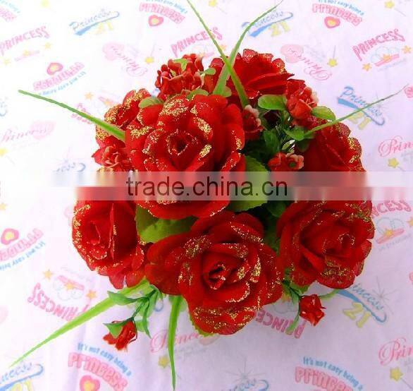 LS-007 artificial flower used for decoration(rose,peony,narcissus,clove)