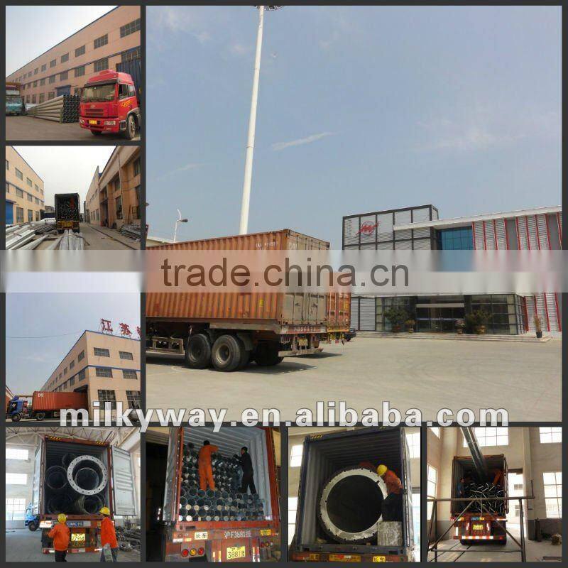 Galvanization folding light poles